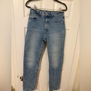 Levi's 501 Light Blue Denim Jeans